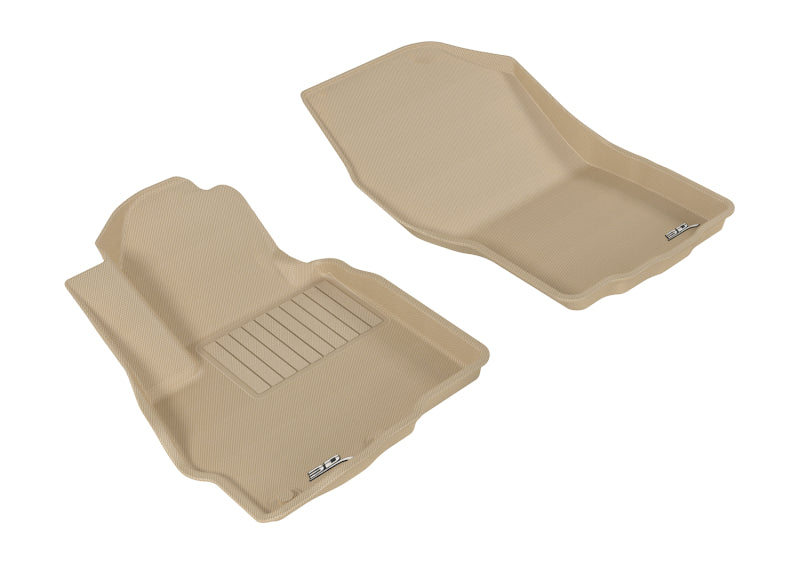 Tapis de sol 3D MAXpider 2011-2019 Mitsubishi Outlander Sport Kagu 1ère rangée - Tan