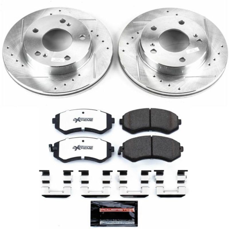 Power Stop 94-96 Nissan 240SX Front Z26 Street Warrior Brake Kit