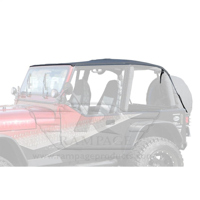 Kit de capote souple sans cadre pour Jeep Wrangler (YJ) 1992-1995 - Black Diamond