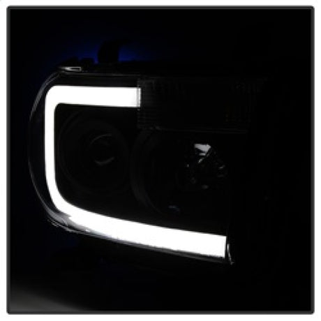 Barre lumineuse LED Xtune pour Toyota Tundra 07-13, phares de projecteur, noir fumé PRO-JH-TTU07-LED-BSM