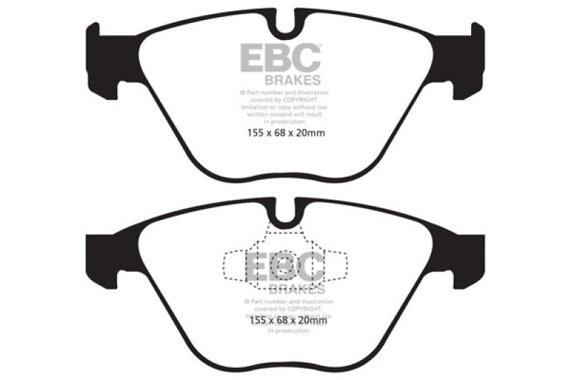 Plaquettes de frein avant Bluestuff EBC 10-12 pour BMW 335i xDrive (E90/E92)