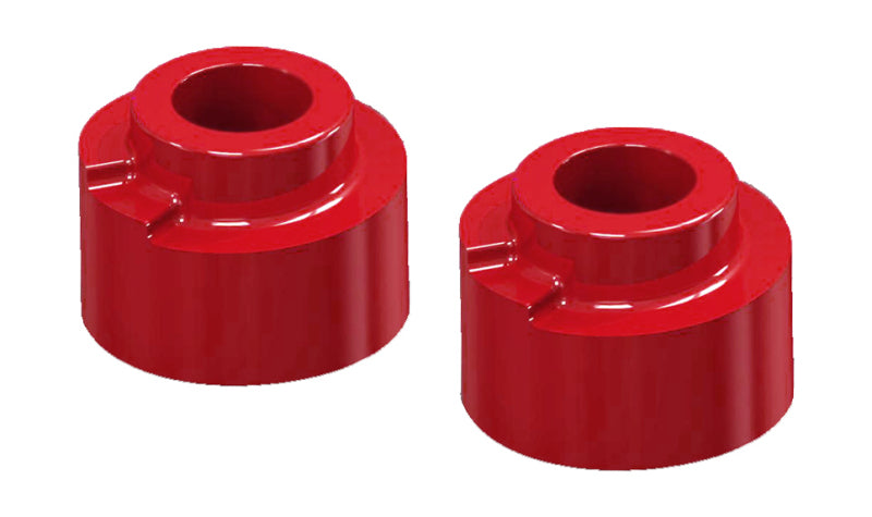 Entretoise de levage de 2,5 po pour ressort hélicoïdal avant Prothane 05-09 Ford F250 SD 4 roues motrices - Rouge