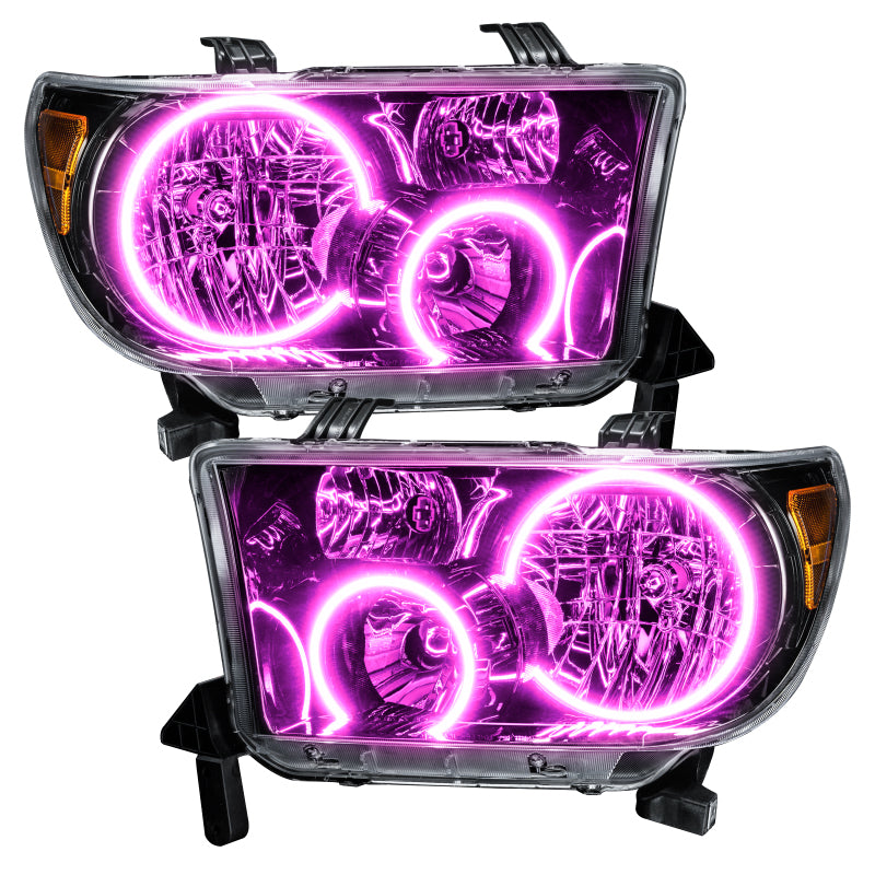 Oracle 07-11 Toyota Tundra Pre-Assembled Headlights - Black Housing - w/ BC1 Controller