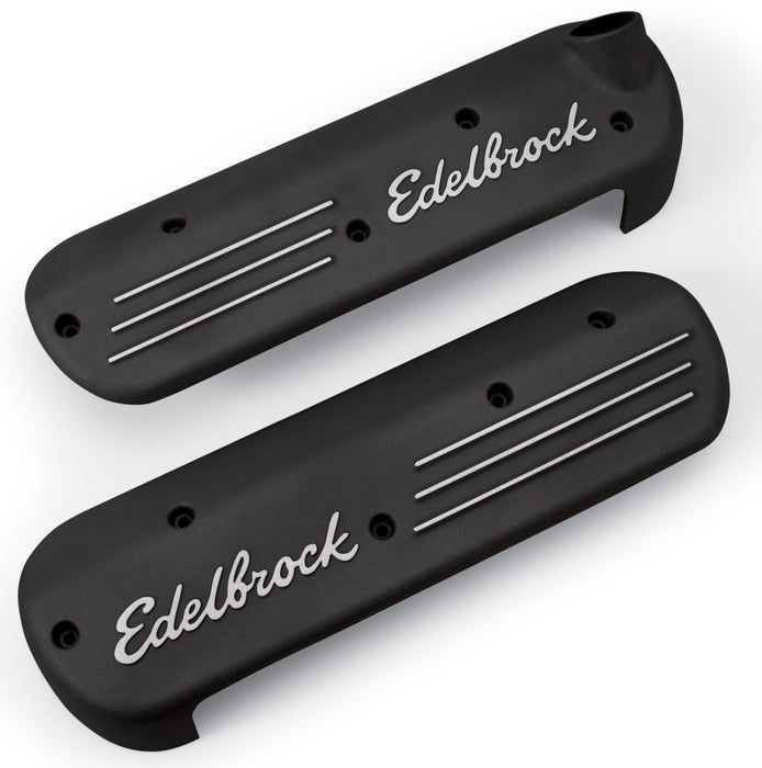 Couvercle de bobine Edelbrock GM Gen 3 LS1 avec revêtement noir