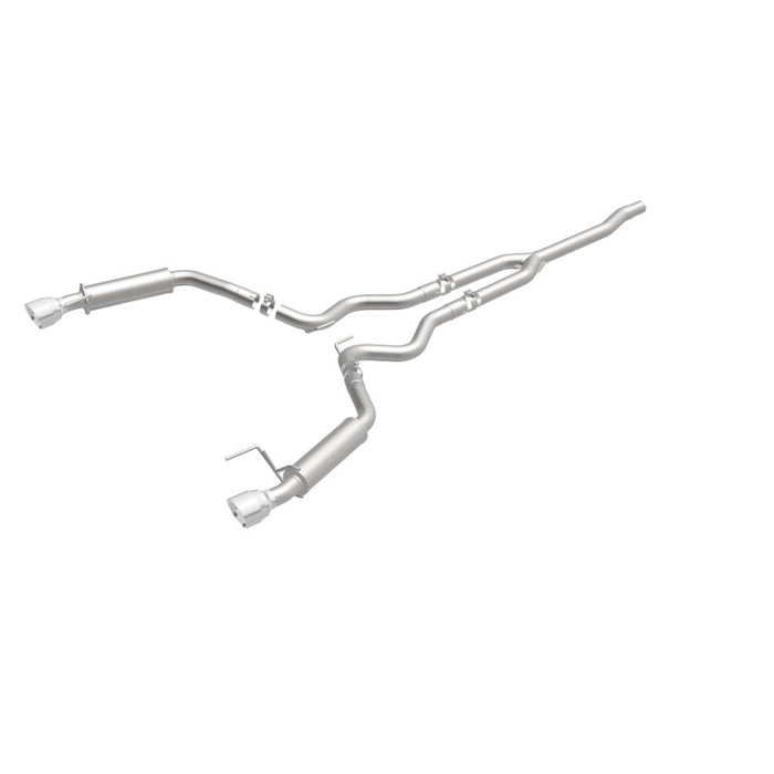 Cat-Back MagnaFlow 15-16 Ford Mustang 2,3 L L4 Competition SS 3 pouces arrière double divisé 4,5 pouces embouts noirs