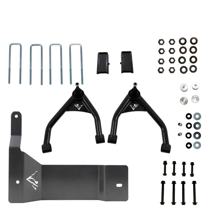 Kit de relevage Trail Perf 4 pouces pour cabine multiplace et allongée Belltech 14-16 Silverado / Sierra 1500 4WD