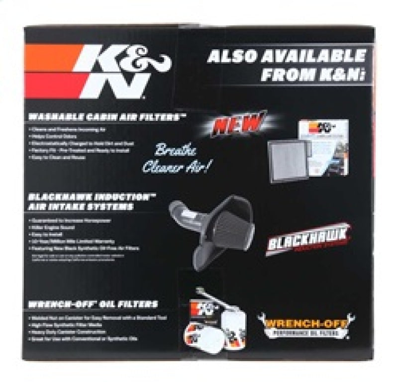 Kit d'admission d'air hautes performances K&amp;N série 63 pour Chevy/GMC 14-15 Silverado/Sierra 1500 5,3 L/6,2 L V8