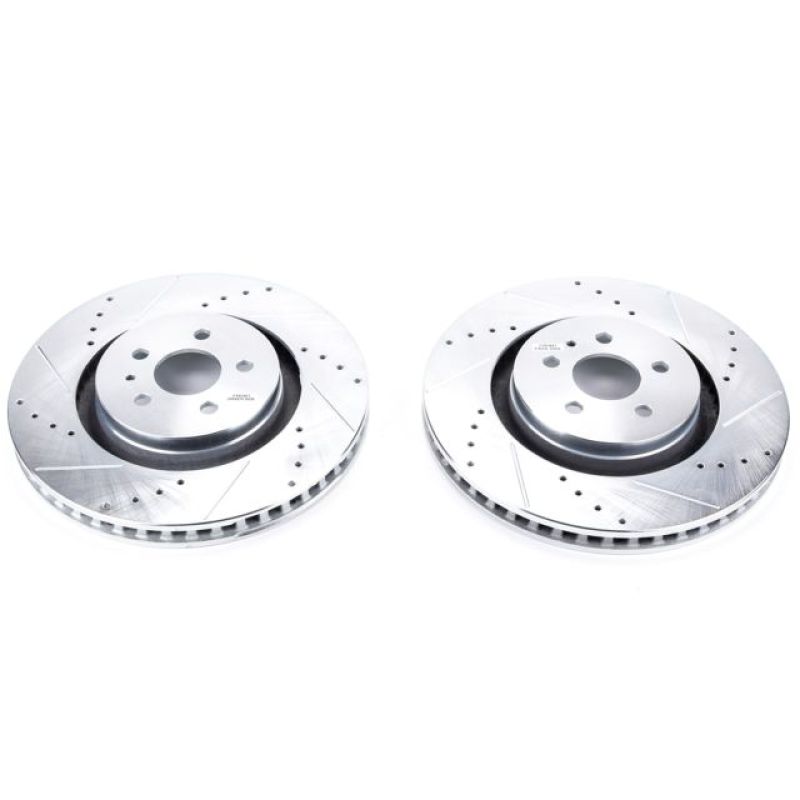 Disques de frein avant Power Stop 15-18 Ford Edge Evolution percés et fendus - Paire