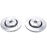 Disques de frein avant Power Stop 15-18 Ford Edge Evolution percés et fendus - Paire