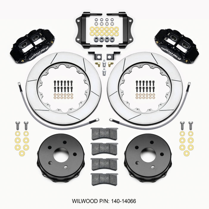 Kit arrière Wilwood Narrow Superlite 4R 14,00 pouces Jeep JK 2007 et plus avec lignes