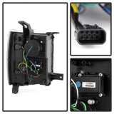 Phares de projecteur Spyder Chevy Silverado 1500 14-16 Barre lumineuse DRL Blk PRO-YD-CS14-LBDRL-BK
