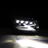 Phares de projecteur à LED AlphaRex 14-19 Lexus GX 460 NOVA Style planche noir avec lumière active/signal Seq