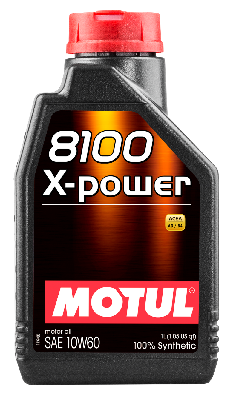 Motul 1L Synthetic Engine Oil 8100 10W60 X-Power - ACEA A3/B4