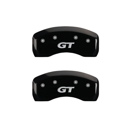 Couvre-étriers MGP 4 gravés à l'avant Mustang gravés à l'arrière SN95/GT finition noire argent ch