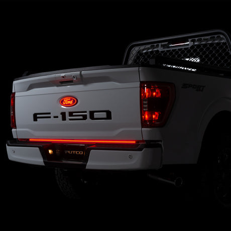 Barre lumineuse de hayon à DEL Freedom Blade de 60 po pour Ford F150 de Putco 21-23 avec feux arrière à DEL d'usine