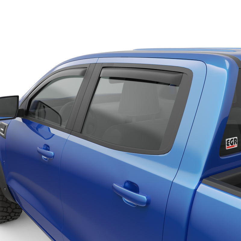 Pare-soleils avant/arrière EGR 19-22 Ford Ranger, cabine multiplace, noir mat