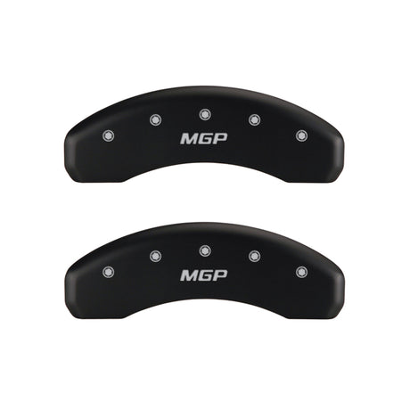 Couvre-étriers MGP 4 gravés avant et arrière finition rouge MGP argent ch