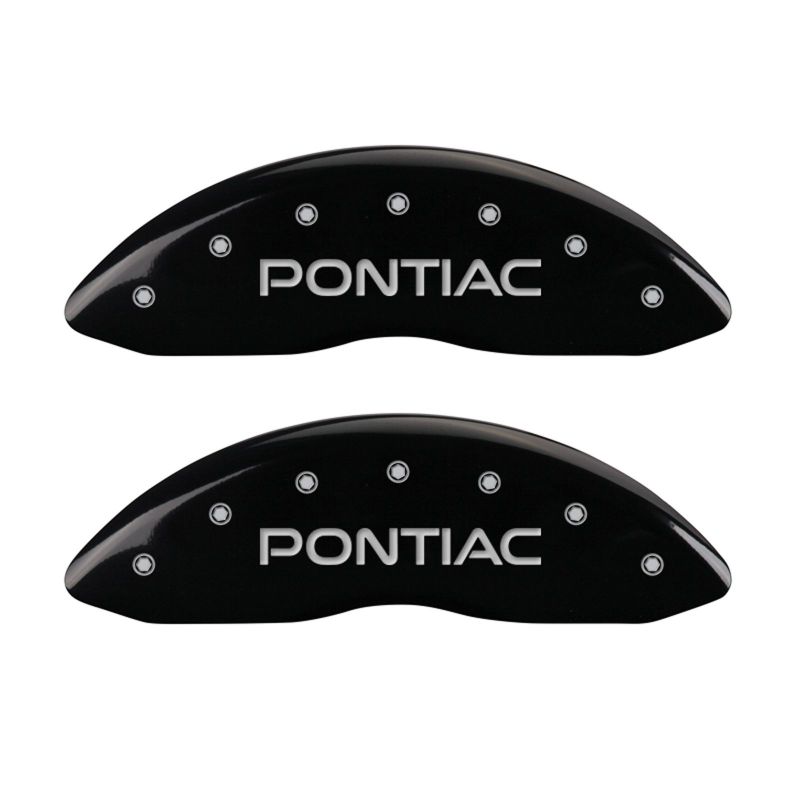 Couvre-étriers MGP 4 98-02 Pontiac Firebird (Ex WS6) Avant Pontiac Arrière Arrow Blk Finish Silver Char