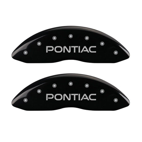 Couvre-étriers MGP 4 98-02 Pontiac Firebird (Ex WS6) Avant Pontiac Arrière Arrow Blk Finish Silver Char