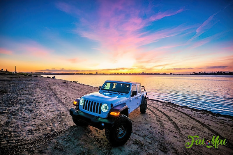 Phares projecteurs Oracle Jeep JL/Gladiator JT Oculus Bi-LED - Interrupteur ambre/blanc VOIR LA GARANTIE