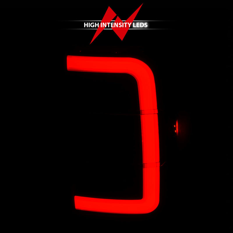 Feux arrière à LED ANZO 01-11 Ford Ranger - Boîtier noir avec lentille fumée et barre lumineuse