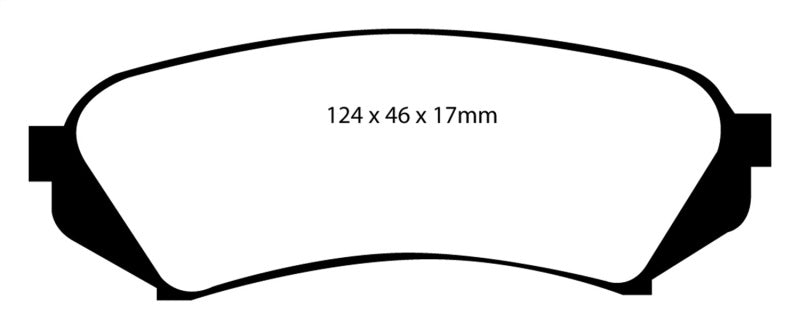 Plaquettes de frein arrière EBC 98-07 Lexus LX470 4.7 Yellowstuff