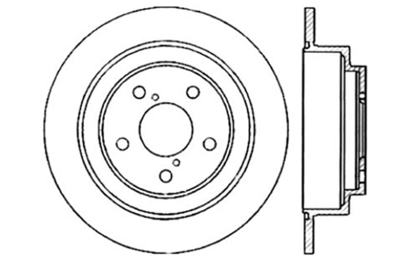 Disque de frein arrière droit percé StopTech 02-05 Subaru Impreza WRX