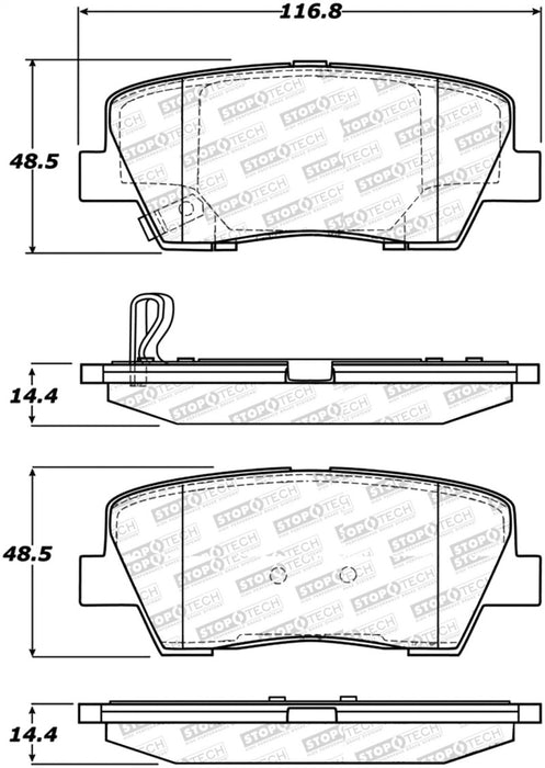 StopTech Street Select Brake Pads