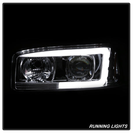 Phares de projecteur Spyder GMC Sierra 1500/2500/3500 99-06 V2 - DRL - Chrome PRO-YD-CDE00V2-LB-C