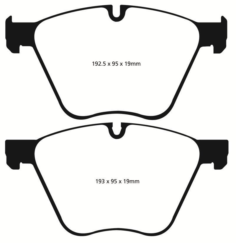 EBC 10-15 BMW X6 4.4 Twin Turbo Hybrid Redstuff Front Brake Pads