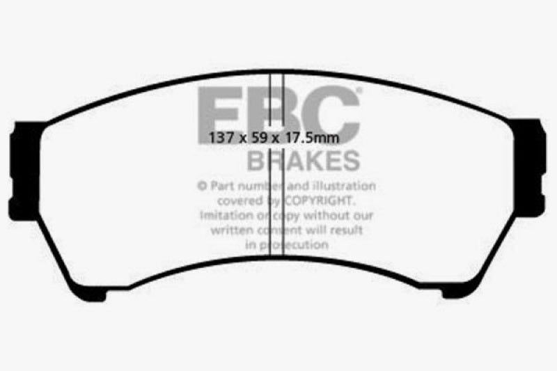 Plaquettes de frein avant EBC 06-07 Mazda 6 2.3 Yellowstuff