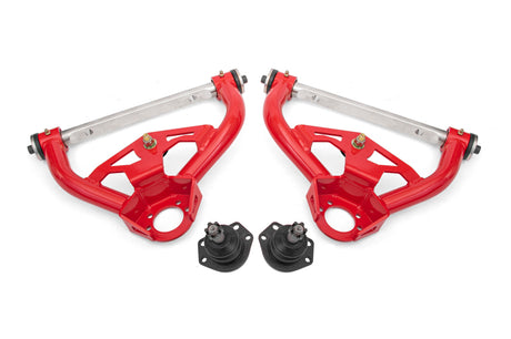 BMR 78-87 GM G-Body Non-Adjustable Upper A-Arms Delrin Std Ball Joint - Red BMR Suspension