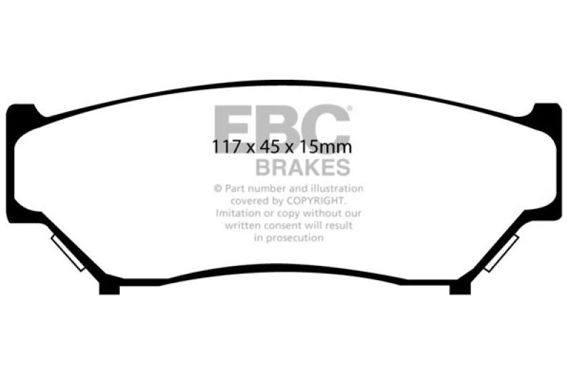 EBC 99-03 Chevrolet Tracker 2.0 Ultimax2 Front Brake Pads