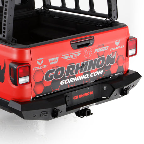 Pare-chocs arrière pleine largeur Go Rhino 20-22 Jeep Gladiator JT Trailine - Tex. Blk