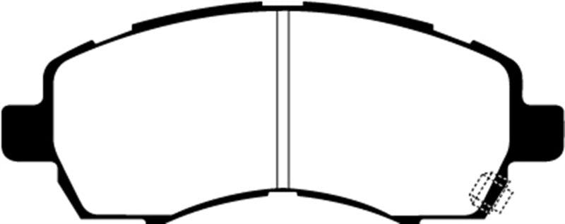 Plaquettes de frein avant EBC 97-98 Subaru Impreza 1.8 Greenstuff