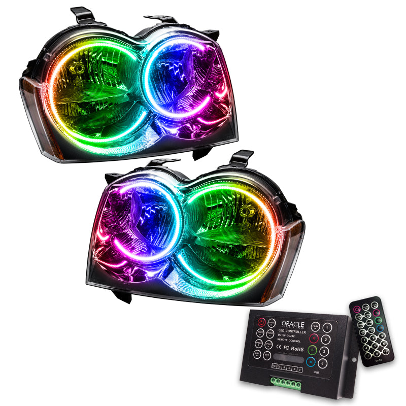 Oracle 05-07 Jeep Grand Cherokee SMD HL (non HID) - ColorSHIFT avec contrôleur 2.0 VOIR LA GARANTIE