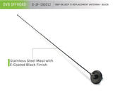Antenne de remplacement DV8 Offroad 1997-06 Jeep TJ noire