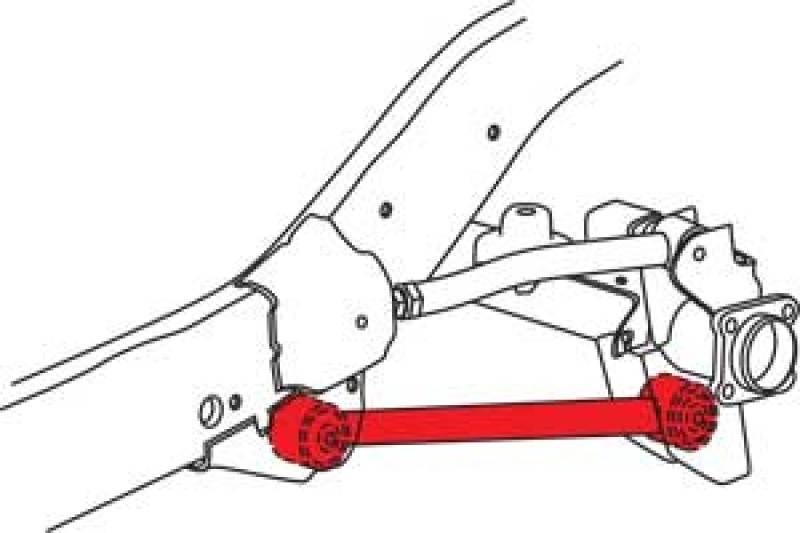 Bras de suspension inférieur SPC Performance avec axe X pour Jeep JK