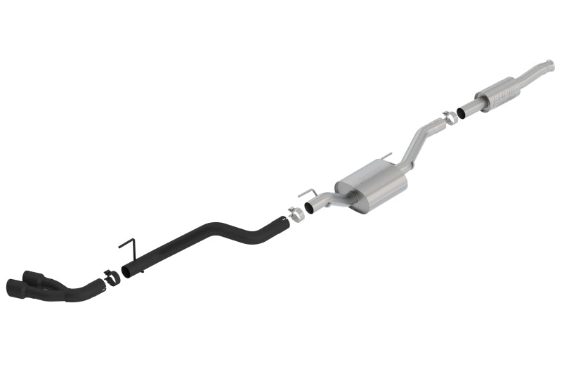 Borla 2020 Jeep Gladiator JT 3.6L V6 AWD ATAK Catback double face avec embouts noirs
