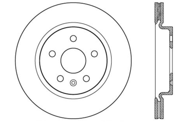 Disque de frein perforé StopTech Sport - Avant gauche