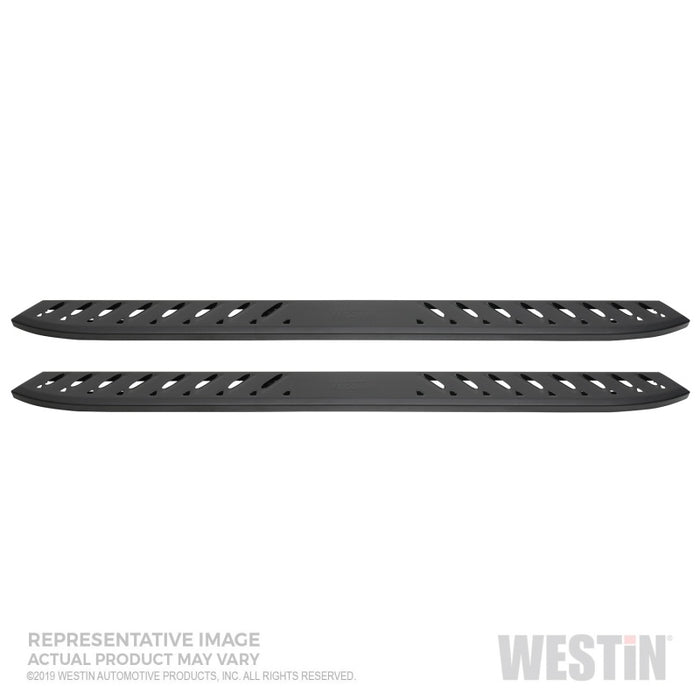 Westin 2019 Chevrolet Silverado/Sierra 1500 Crew Cab Thrasher Running Boards - Textured Black