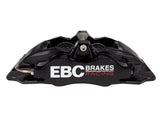 Étrier avant gauche noir EBC Racing 2014+ Audi S1 ​​(8X) Apollo-4