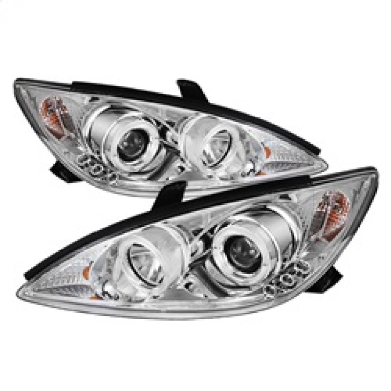 Phares de projecteur Spyder Toyota Camry 02-06 LED Halo LED Chrome Haut H1 Bas H1 PRO-YD-TCAM02-HL-C