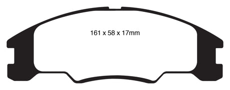 EBC 10-11 Ford Focus 1.6 Greenstuff Front Brake Pads