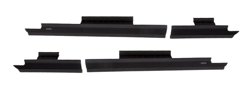 Bushwacker 99-16 Ford F-250 Super Duty Crew Cab Trail Armor Panneau de bas de caisse / Couvercle de plaque de seuil - Noir