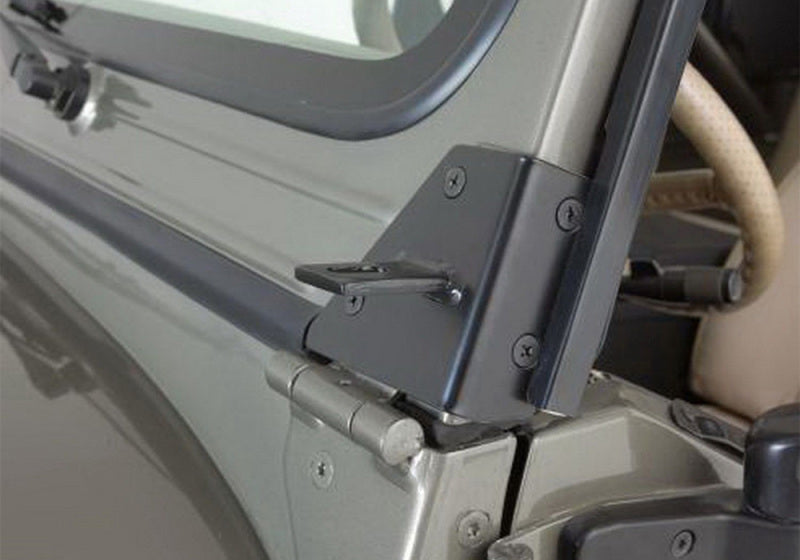 Support de charnière de pare-brise pour Jeep CJ5 Rampage 1976-1983 - Noir