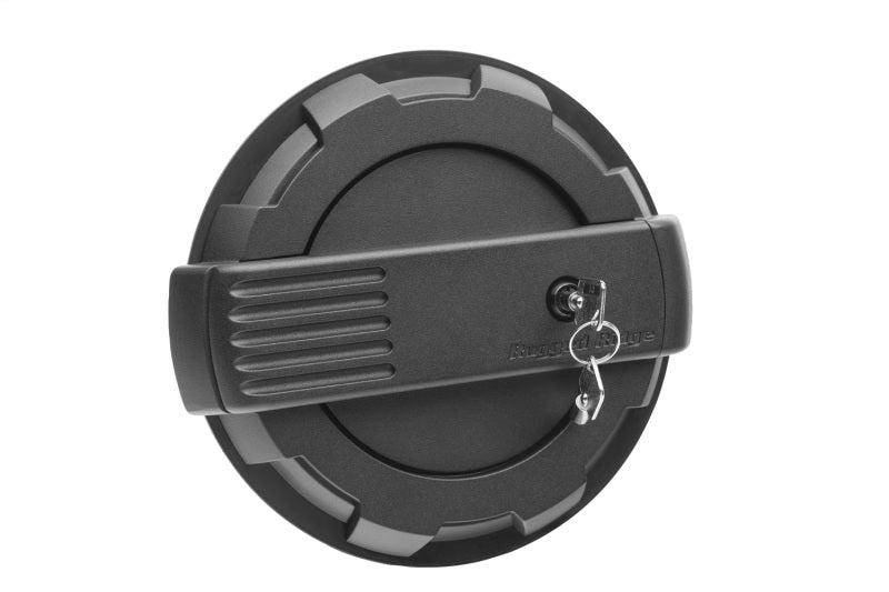 Rugged Ridge 19-23 Jeep Wrangler JL Elite Locking Fuel Door - Black