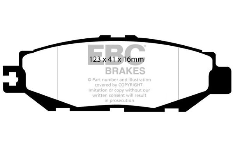 Plaquettes de frein arrière EBC 93-94 Lexus LS400 4.0 Ultimax2