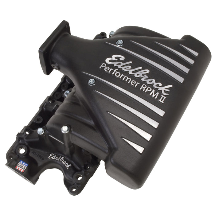 Collecteur d'admission Edelbrock Ford Mustang 5 0L Performer RPM II Collecteur Finition noire