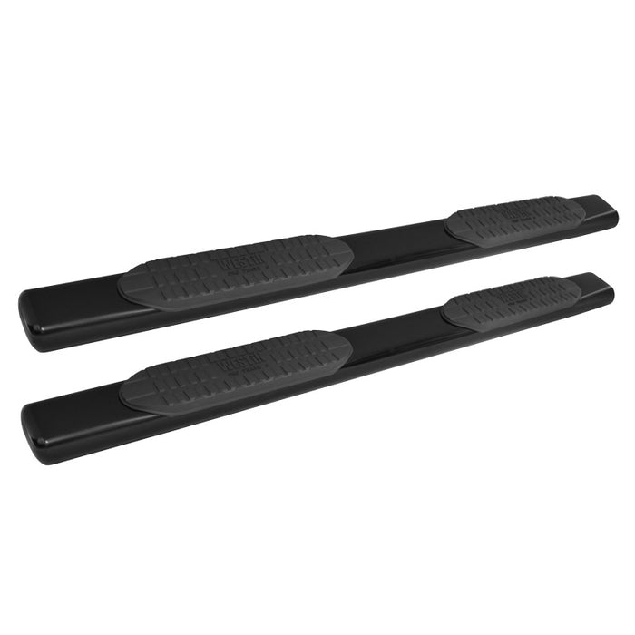 Marchepieds ovales Nerf PRO TRAXX 6 Westin 2007-2013 pour Chevy Silverado 1500 Crew Cab - Noir